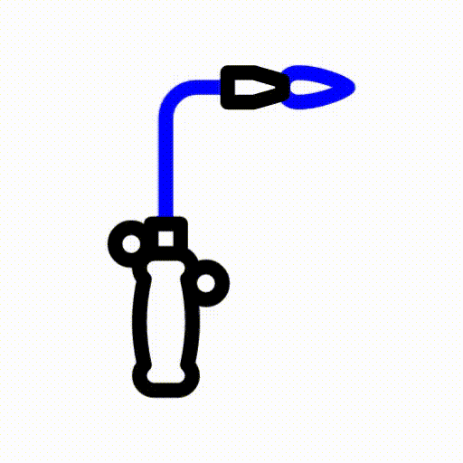 GIF représentant une torche de soudage