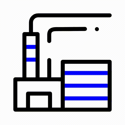 GIF représentant une usine
